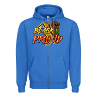 True Royal black and proud Zipper Hoodie - HowdyJamesFarm