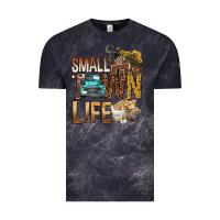 Cloud Black Small Town Life Vintage Tee - BundleAndBundleShop