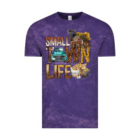 Cloud Purple Small Town Life Vintage Tee - BundleAndBundleShop