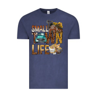 Vintage Denim Small Town Life Vintage Tee - BundleAndBundleShop