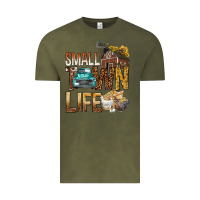Vintage Olive Small Town Life Vintage Tee - BundleAndBundleShop