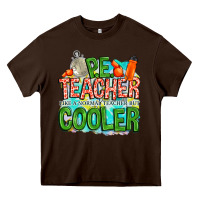 Chocolate Brown pe teacher but cooler Heavy Core Tee - NancyCooperArtShop