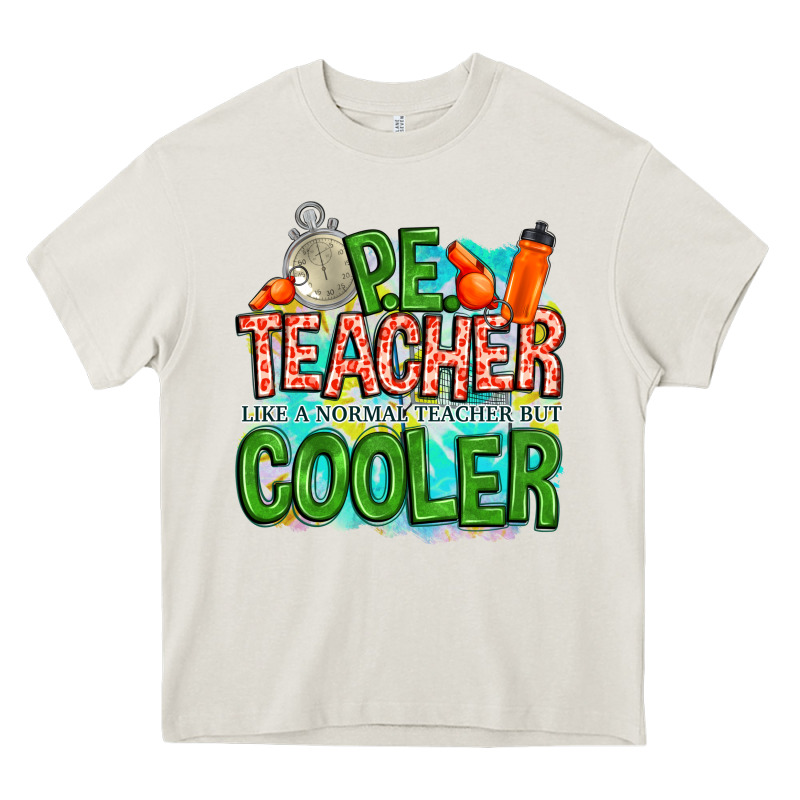 Pe Teacher But Cooler Heavy Core Tee by NancyCooperArtShop | Teevron