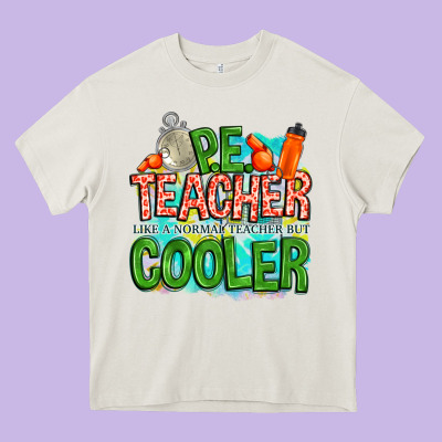 Pe Teacher But Cooler Heavy Core Tee Designed By Nancycooperartshop