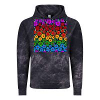 Cloud Black Pride lgbtq flowers seamless pattern Vintage Hoodie - BundleAndBundleShop