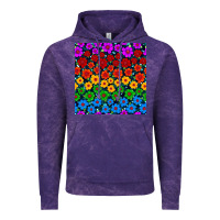 Cloud Purple Pride lgbtq flowers seamless pattern Vintage Hoodie - BundleAndBundleShop