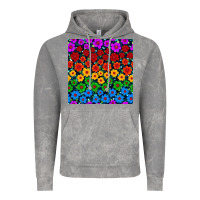 Cloud Rock Pride lgbtq flowers seamless pattern Vintage Hoodie - BundleAndBundleShop