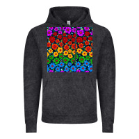 Vintage Black Pride lgbtq flowers seamless pattern Vintage Hoodie - BundleAndBundleShop