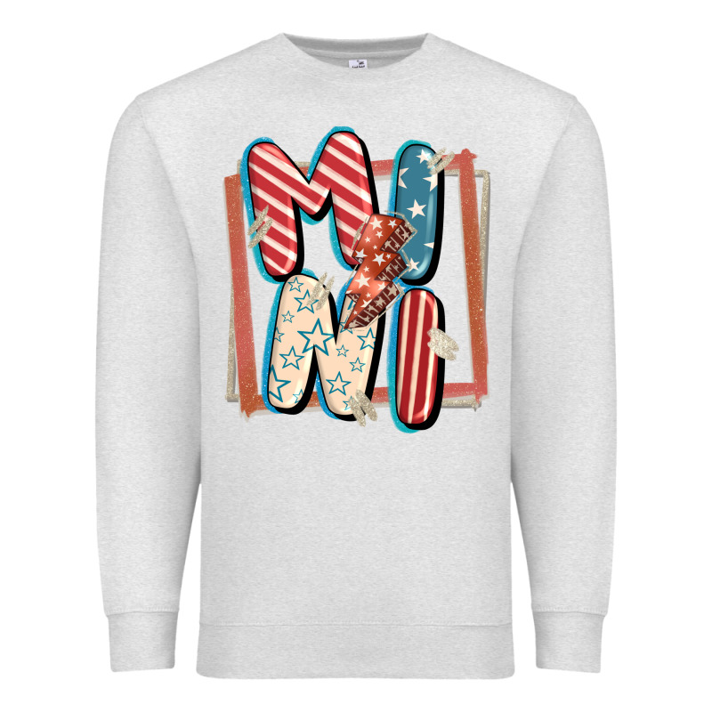 4th Of July Mini With Lightning Bolt Premium Sweatshirt by FaDigitalArtStudio | Teevron