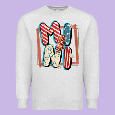 4th Of July Mini With Lightning Bolt Premium Sweatshirt Designed By Fadigitalartstudio