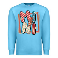 Ocean Blue 4th of July mini with lightning bolt Premium Sweatshirt - FaDigitalArtStudio