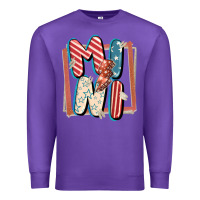 Purple 4th of July mini with lightning bolt Premium Sweatshirt - FaDigitalArtStudio