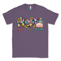 Lavender Peace Love Make Up Classic Tee - BundleAndBundleShop