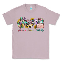 Lilac Peace Love Make Up Classic Tee - BundleAndBundleShop