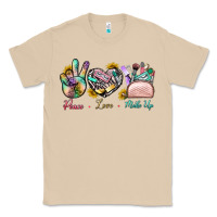 Mushroom Peace Love Make Up Classic Tee - BundleAndBundleShop