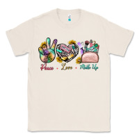 Natural Peace Love Make Up Classic Tee - BundleAndBundleShop