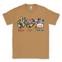 Toasted Coconut Peace Love Make Up Classic Tee - BundleAndBundleShop