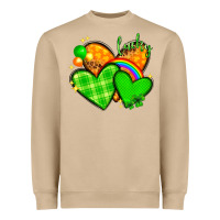 Mushroom st patricks day hearts png Heavyweight Sweatshirt - NancyCooperArtShop