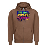 Chestnut i'm like 2024 done Zipper Hoodie - CowGirlArtShop
