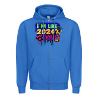 True Royal i'm like 2024 done Zipper Hoodie - CowGirlArtShop