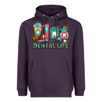 Plum Dental Life Dentist Coffee Cups Heavyweight Hoodie - FaDigitalArtStudio