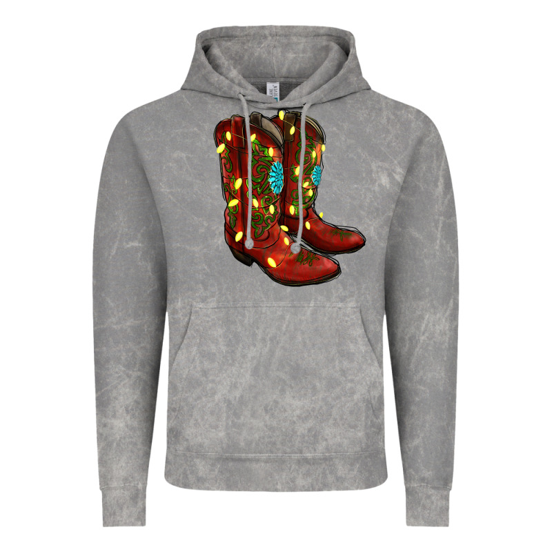 Cowboy Boots Christmas Vintage Hoodie by RanaPortraitStore | Teevron