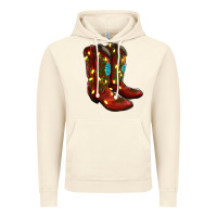 Vintage Artic cowboy boots christmas Vintage Hoodie - RanaPortraitStore