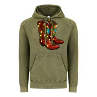 Vintage Olive cowboy boots christmas Vintage Hoodie - RanaPortraitStore