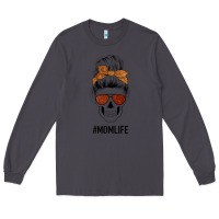 Smoke Glitter Western Patterned Mom Skull Long Sleeve Tee - Bettercallsaul