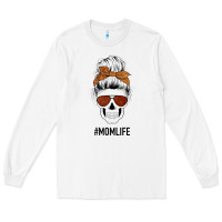 White Glitter Western Patterned Mom Skull Long Sleeve Tee - Bettercallsaul