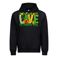 Black love st patricks day Urban Hoodie - CowhideDigitalArt