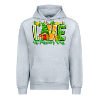 Heather Grey love st patricks day Urban Hoodie - CowhideDigitalArt