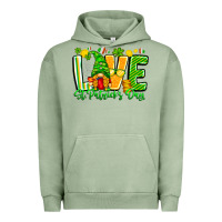 Pigment Oil Green love st patricks day Urban Hoodie - CowhideDigitalArt