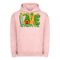 Pigment Salmon love st patricks day Urban Hoodie - CowhideDigitalArt