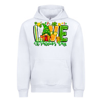 White love st patricks day Urban Hoodie - CowhideDigitalArt