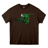 Chocolate Brown Harvester Heavy Core Tee - LillyAllenDesigns