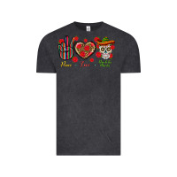 Vintage Black Peace Love Dia De Los Muertos Vintage Tee - BundleAndBundleShop
