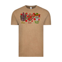 Vintage Coffee Peace Love Dia De Los Muertos Vintage Tee - BundleAndBundleShop