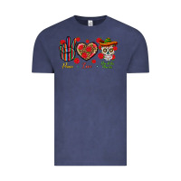 Vintage Denim Peace Love Dia De Los Muertos Vintage Tee - BundleAndBundleShop