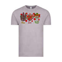 Vintage Zinc Peace Love Dia De Los Muertos Vintage Tee - BundleAndBundleShop