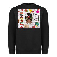 Afro Teacher Life Heavyweight Sweatshirt | Teevron