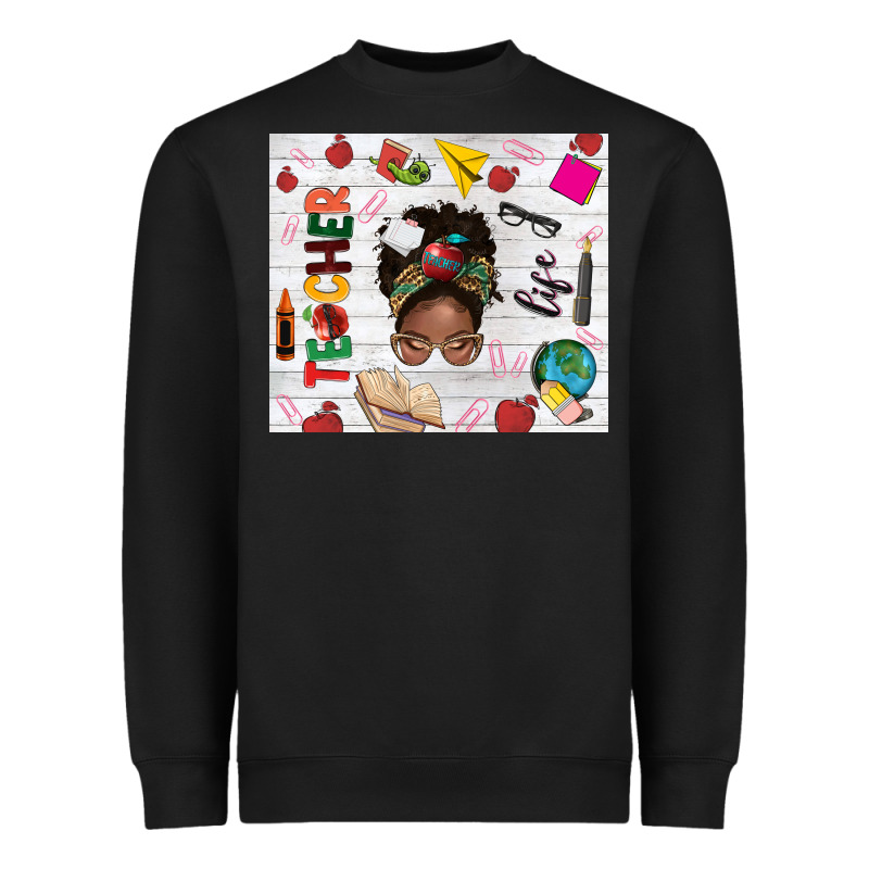 Afro Teacher Life Heavyweight Sweatshirt by NancyCooperArtShop | Teevron