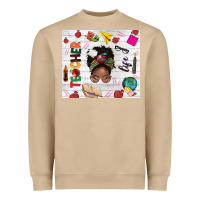 Mushroom afro teacher life Heavyweight Sweatshirt - NancyCooperArtShop
