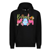 Black Easter Day Bunny mom Premium Hoodie - OliviaCreatesArt