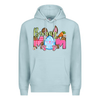 Blue Mist Easter Day Bunny mom Premium Hoodie - OliviaCreatesArt