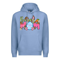 Colony Blue Easter Day Bunny mom Premium Hoodie - OliviaCreatesArt