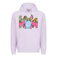 Lilac Easter Day Bunny mom Premium Hoodie - OliviaCreatesArt
