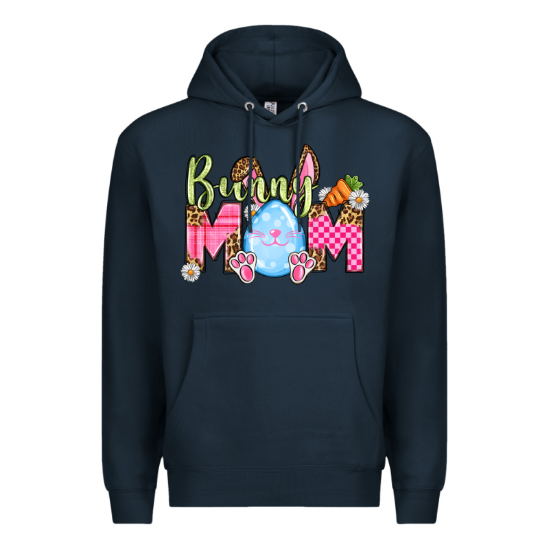 Easter Day Bunny Mom Premium Hoodie by OliviaCreatesArt | Teevron