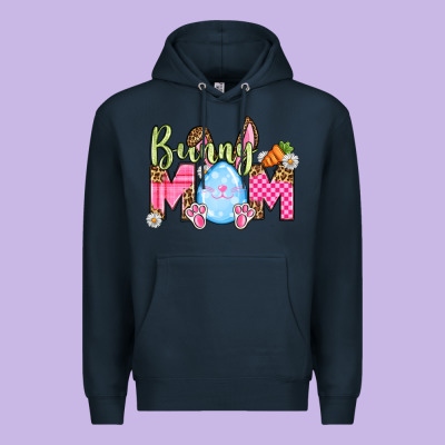 Easter Day Bunny Mom Premium Hoodie Designed By Oliviacreatesart