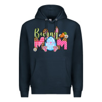 Navy Easter Day Bunny mom Premium Hoodie - OliviaCreatesArt